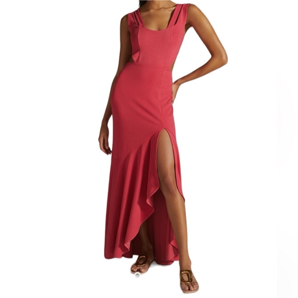 NWT Anthropologie Maeve Open-Back Knit
Maxi Dress